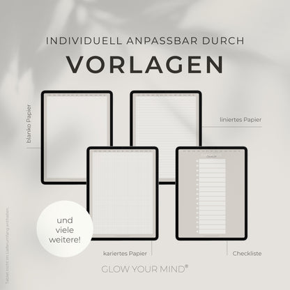 Digitales Tagebuch 2024 | Dankbarkeitsbuch | für Tablets