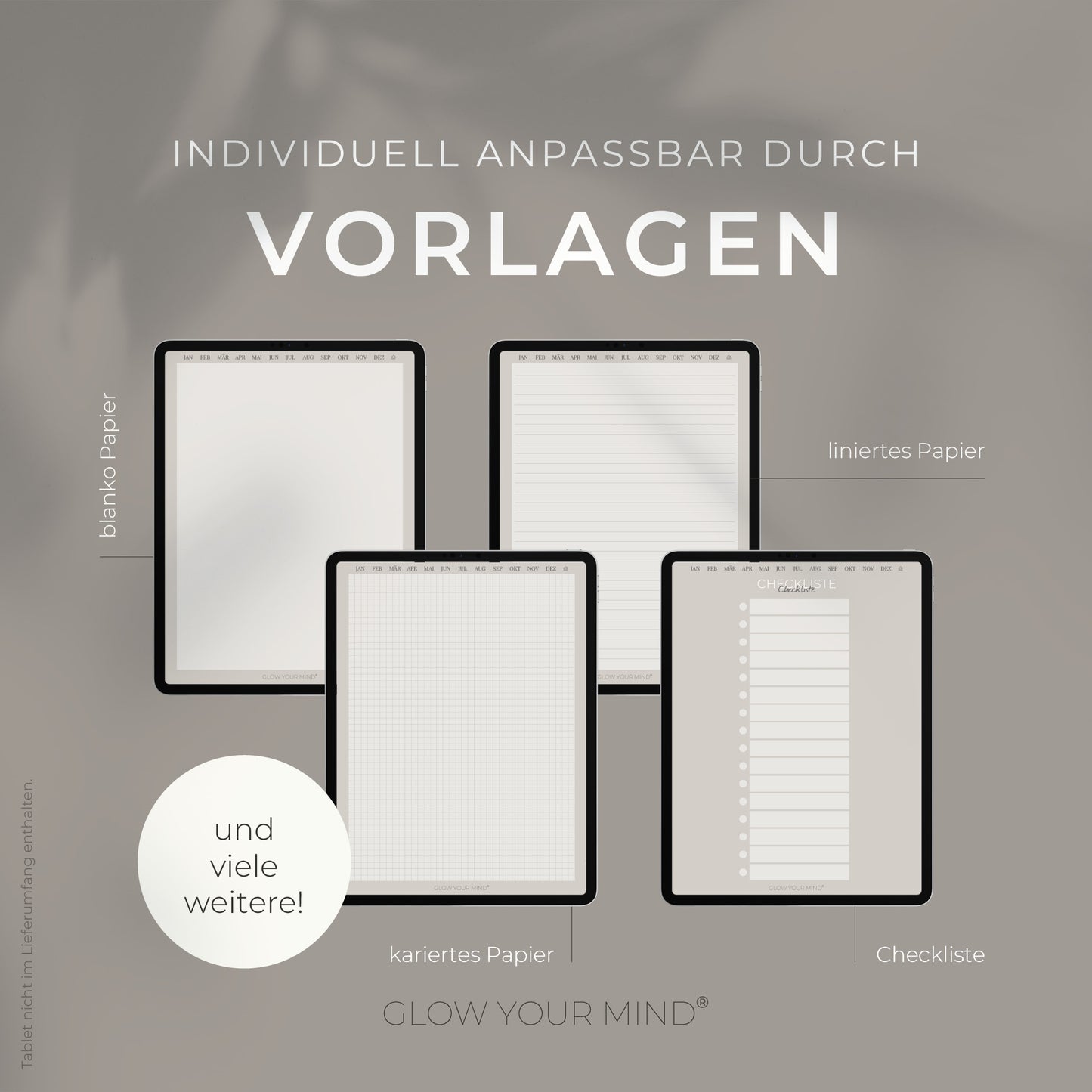Digitales Tagebuch für Tablets [ undatiert ]