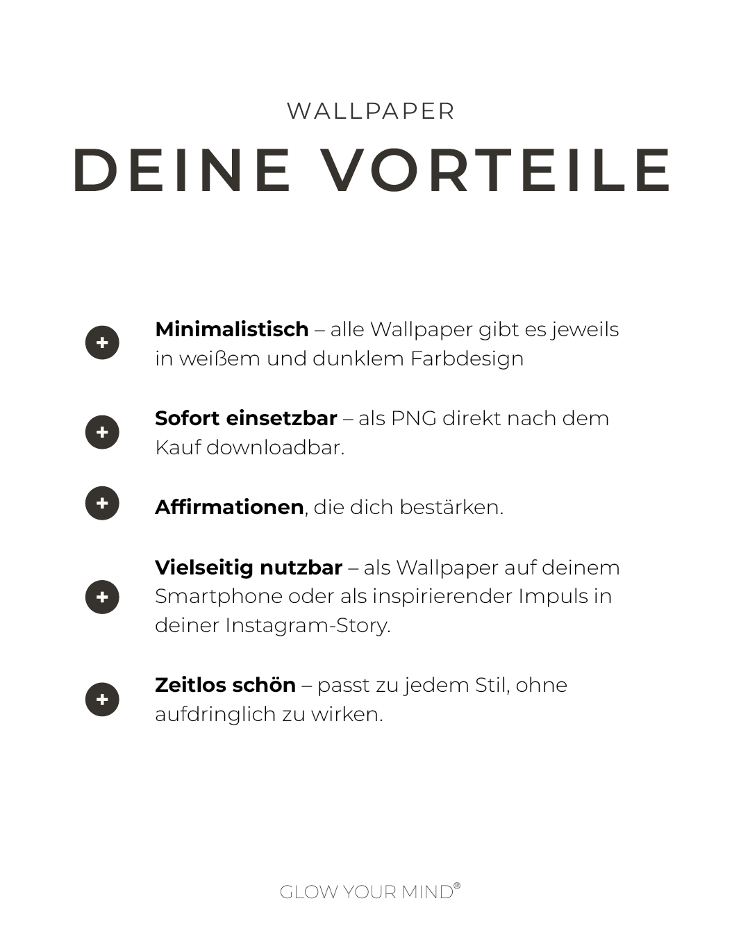 Digitale Wallpaper "Affirmationen"