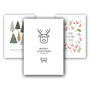 Weihnachtskarten zum Ausdrucken
