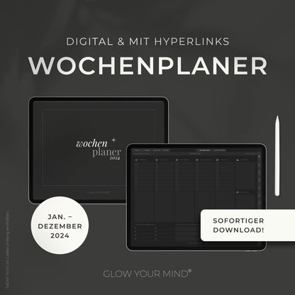 Digitaler Wochenplaner 2024 | für Tablets