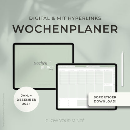 Digitaler Wochenplaner 2024 | für Tablets