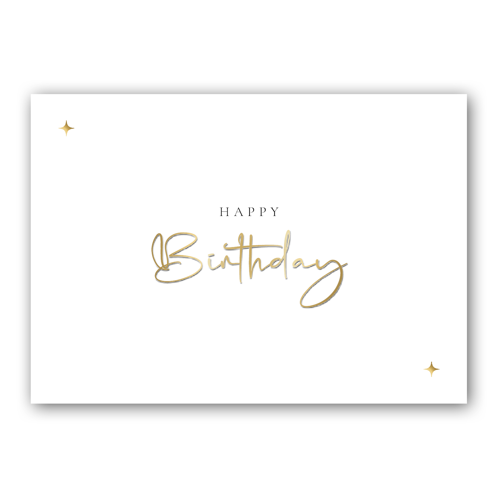 "Happy Birthday" Klappkarte