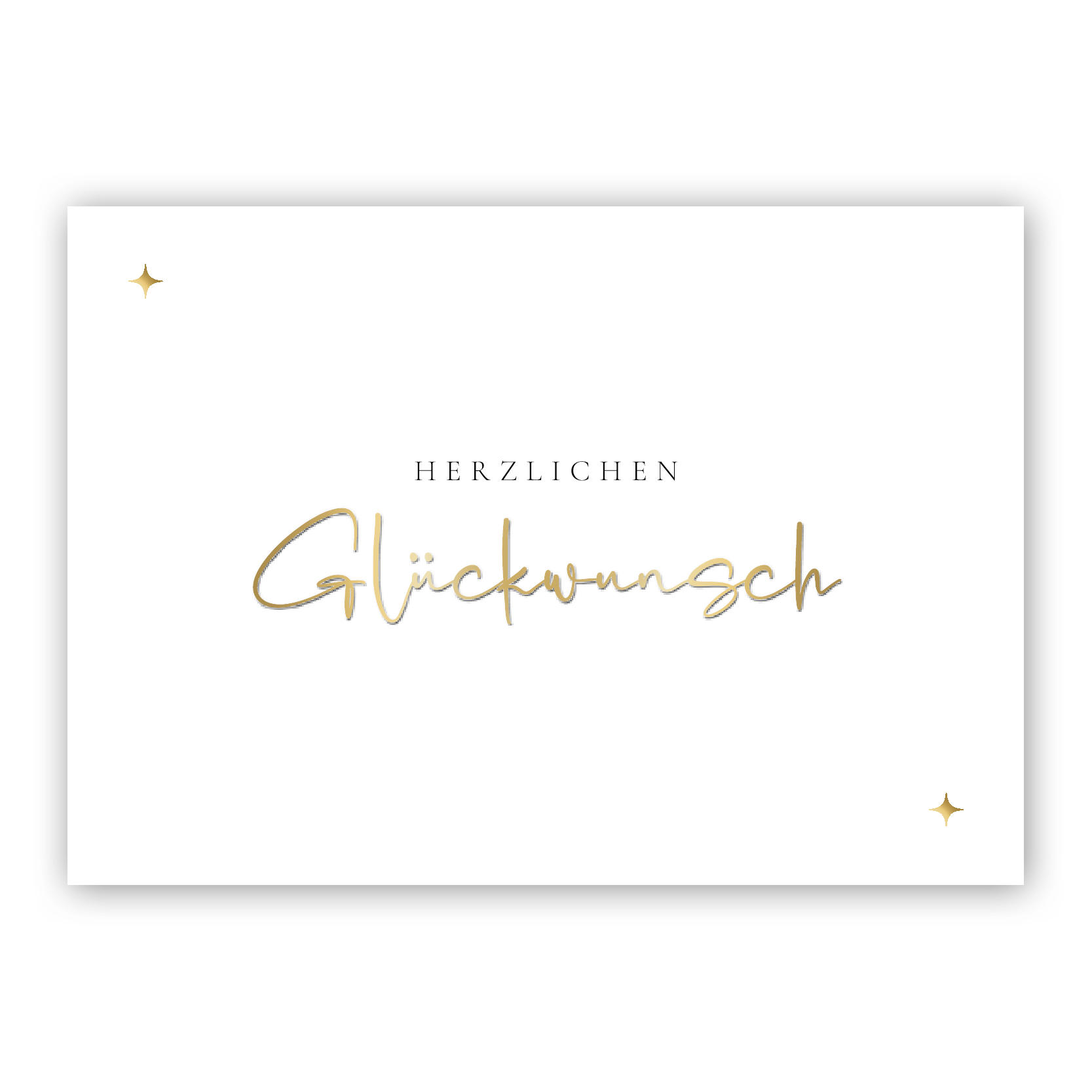 "Herzlichen Glückwunsch" Klappkarte