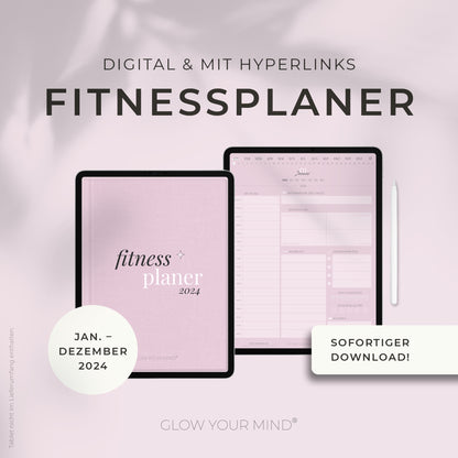 Digitaler Fitnessplaner 2024 | für Tablets