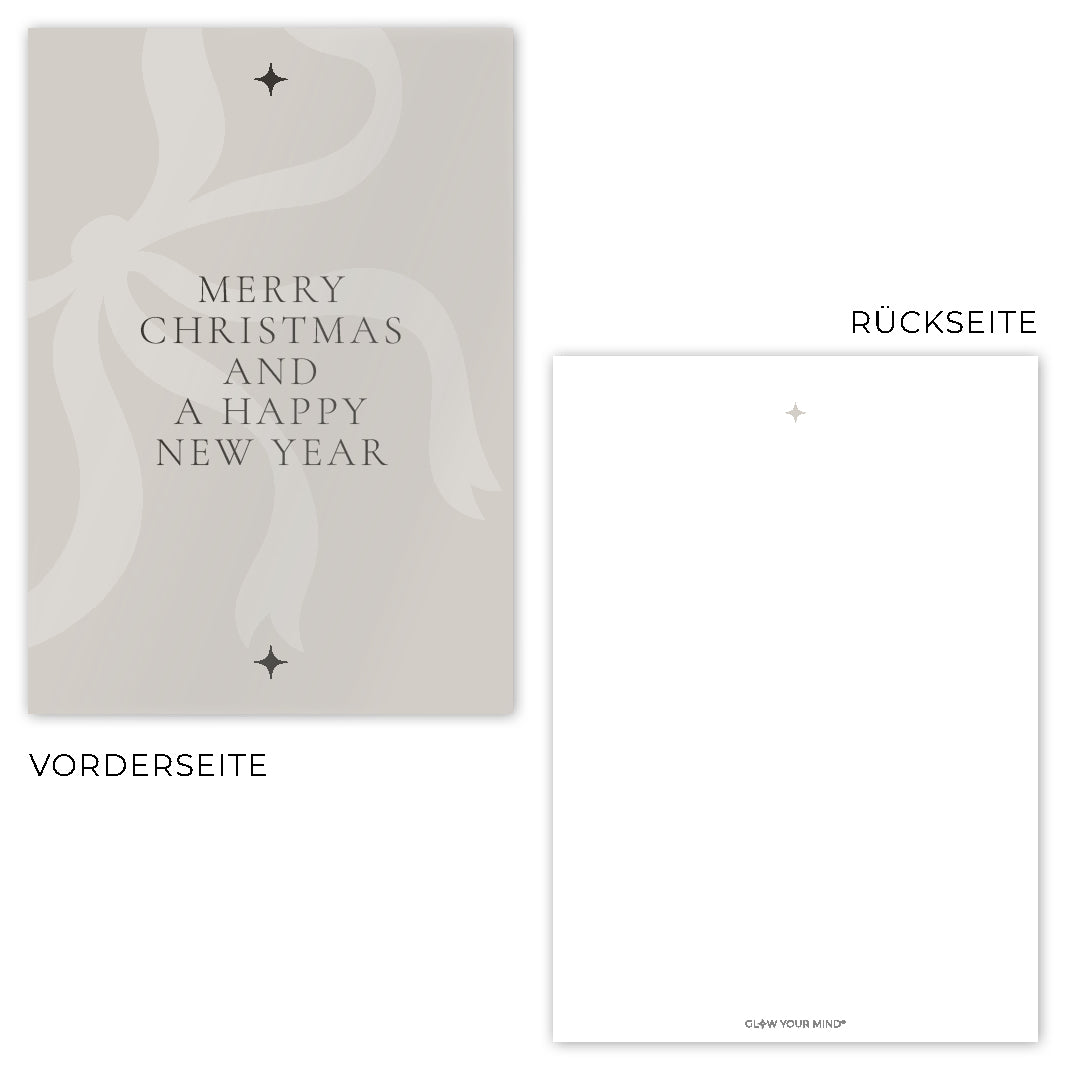 3er-Postkarten-Set „Merry Christmas"