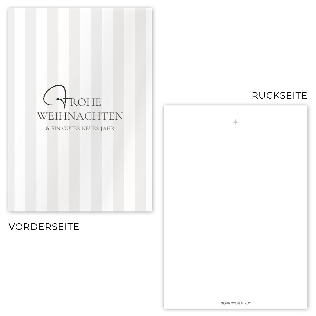 3er-Postkarten-Set „Frohe Weihnachten"