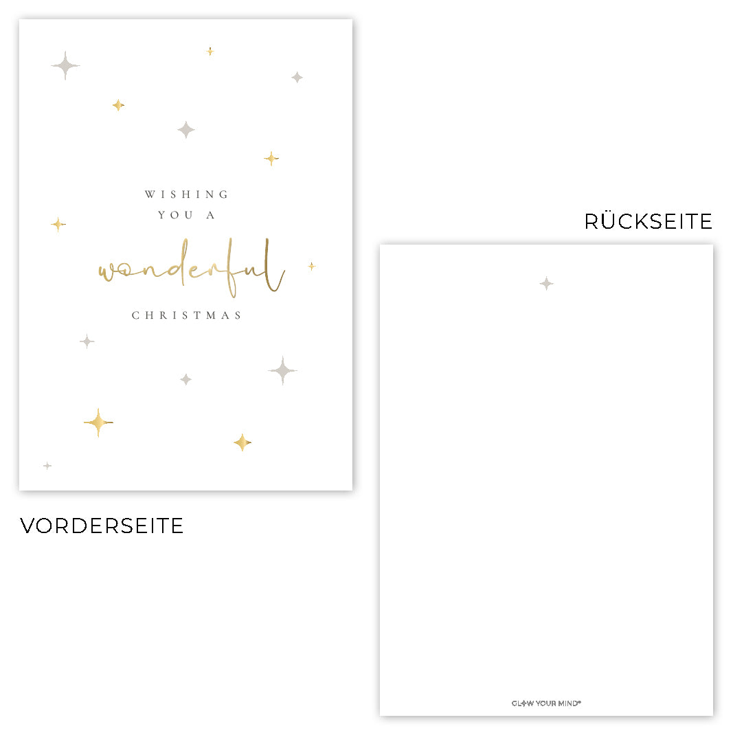3er-Postkarten-Set „Wonderful"